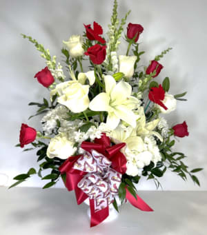 St. Louis Cardinals Sympathy Floral Arrangement Flower Bouquet