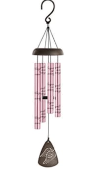 Angels Among Us Rose Gold Wind Chime Flower Bouquet