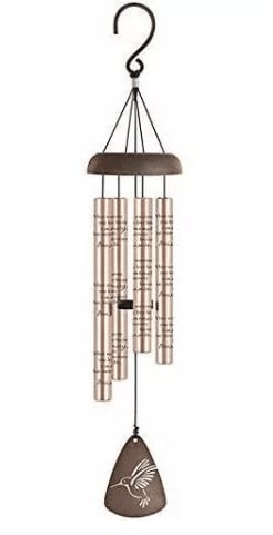 Memory Treasure Rose Gold Wind Chime Flower Bouquet