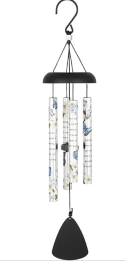 Walk Beside Us Picturesque Sonnet Wind Chime Flower Bouquet