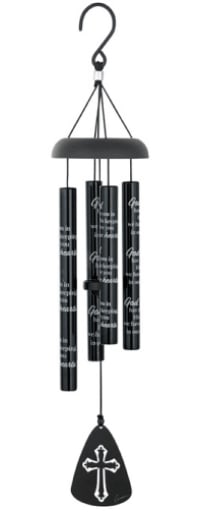 God Had You Black Sonnet Wind Chime Flower Bouquet