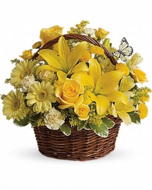 Teleflora's Basket Full Of Wishes Flower Bouquet