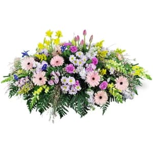 Love Grows Casket Spray Flower Bouquet