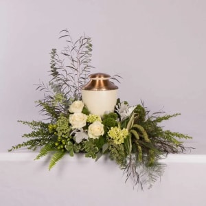 Green Garden Urn Wreath Flower Bouquet