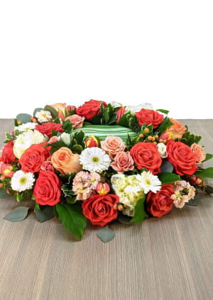 Sunset Urn Wreath Flower Bouquet