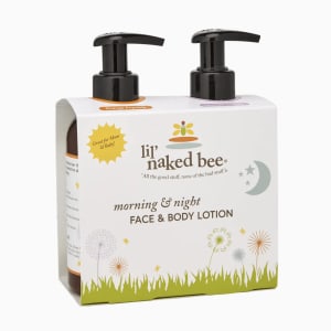 Lil Naked Bee- Morning & Night Lotion Gift Set Flower Bouquet