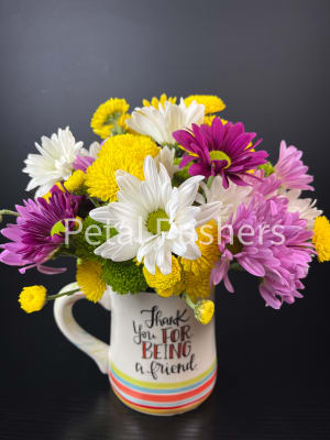 Cup Of Daisies  Flower Bouquet