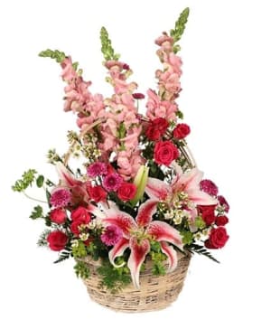 Because You're Special Flower Basket Flower Bouquet