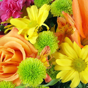 SHADES OF CITRUS Flower Bouquet