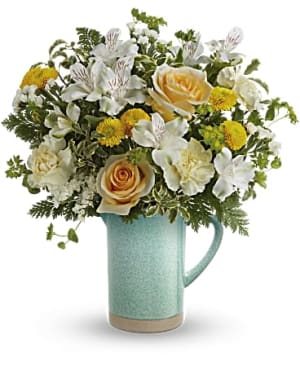 Teleflora's Adored Aqua Flower Bouquet