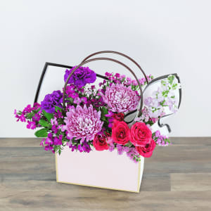 Serene Love Blooms Tote Flower Bouquet