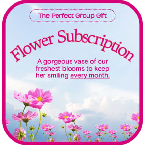 Flower Subscription as a Gift Flower Bouquet