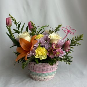 Easter Basket Flower Bouquet