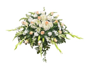 Serene Sentiments Florist Choice Casket Spray Flower Bouquet