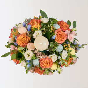 Eggstravagant Spring Centerpiece Flower Bouquet