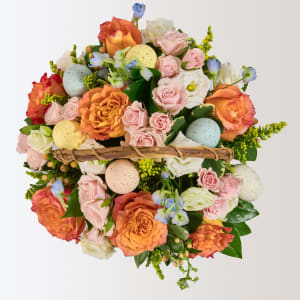 Egg Hunt Blossom Basket Flower Bouquet