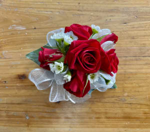 Red Spray Rose Corsage Flower Bouquet