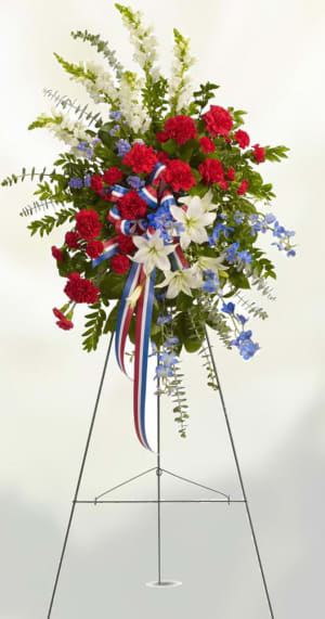 Patriot Standing Spray-FNPTS-06 Flower Bouquet