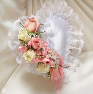 Pink Casket Pillow-FNWCP-04 Flower Bouquet