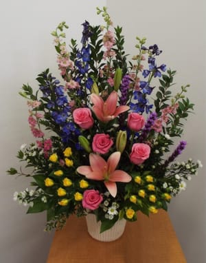 Pastel Colors Basket- PSCB03 Flower Bouquet