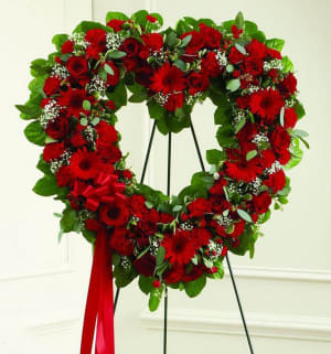 All Red Hollow Heart-FNHOL-07 Flower Bouquet