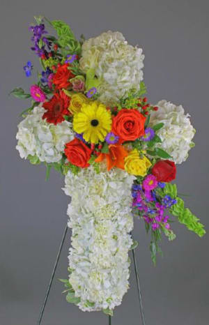 Mixed Standing Cross-FNSTC-04 Flower Bouquet