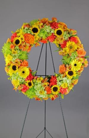 Sunny Colors Wreath-FNFSW-09 Flower Bouquet