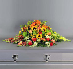 Fall Harvest Casket Spray-FNFH-01 Flower Bouquet