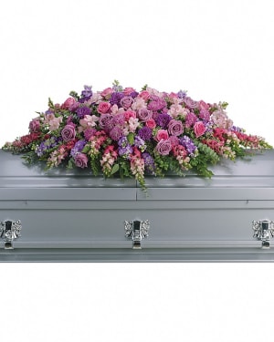 Shades of Lavender Casket Spray-FNSL-01 Flower Bouquet