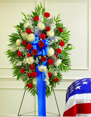 Patriot Standing Spray-FNPTS-01 Flower Bouquet