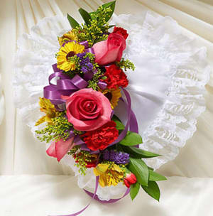 Mixed Casket Pillow-FNWCP-02 Flower Bouquet