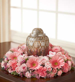 Flower Urn Set-FNURN-08 Flower Bouquet