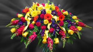 Vibrant Casket Cover III-VCC3-01 Flower Bouquet