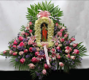 Grotto Casket Cover-FNGCC-02 Flower Bouquet