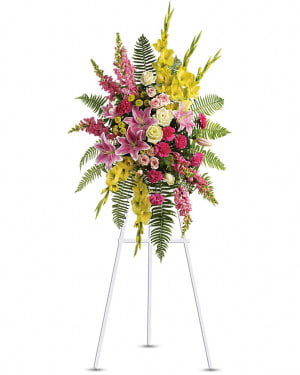 A Splash of Color Standing Spray-FNSCS-01 Flower Bouquet