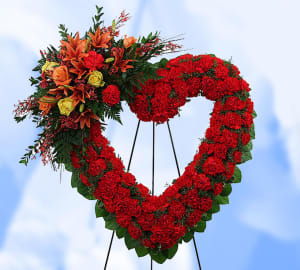 Deluxe Red Hollow Heart-FNHOL-06 Flower Bouquet