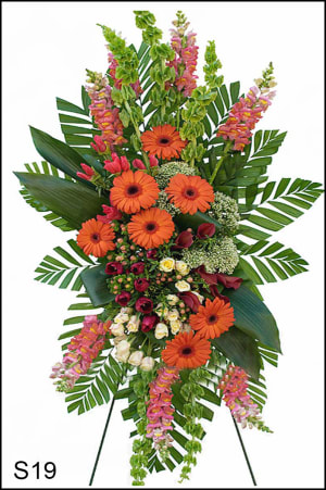 S19 Kiss From The Sun Standing Spray Flower Bouquet