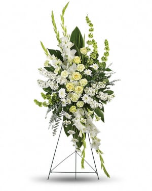 A Splash of White Standing Spray-FNSWS-01 Flower Bouquet