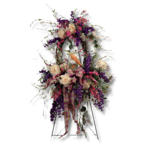 Peter Cottontail Wreath Flower Bouquet