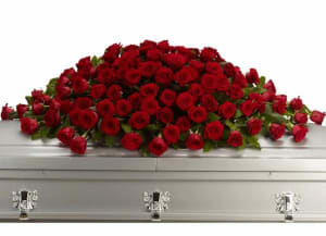 Greatest Love Casket Spray Flower Bouquet