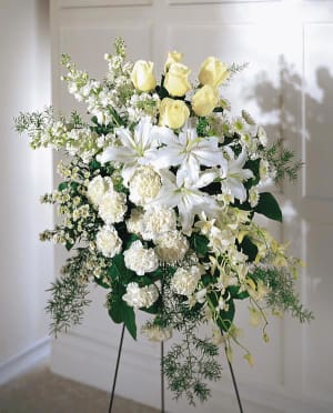 Quiet Tribute Standing Spray Flower Bouquet