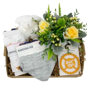 Welcome Baby Box Flower Bouquet