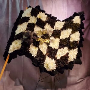 Checkered Racing Flag Flower Bouquet