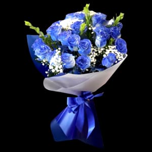 BLUE ROSE BOUQUET Flower Bouquet