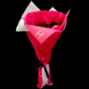 HOT PINK ROSE BOUQUET