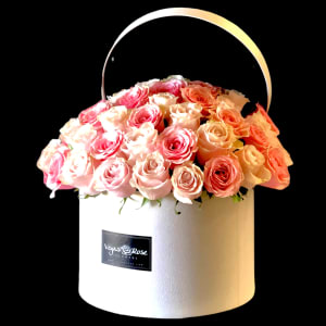 PINK ROSES IN ANY WIDE BOX Flower Bouquet