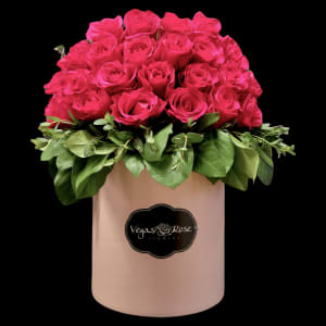 HOT PINK ROSES IN ANY BOX Flower Bouquet