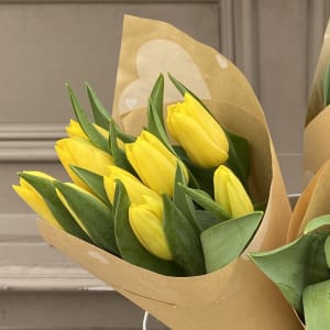 Wrapped Tulip Bunch (10 stems) Flower Bouquet