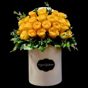 YELLOW ROSE IN ANY BOX Flower Bouquet