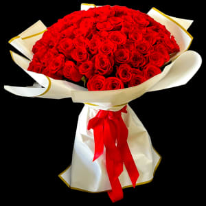 100 RED ROSES BOUQUET Flower Bouquet